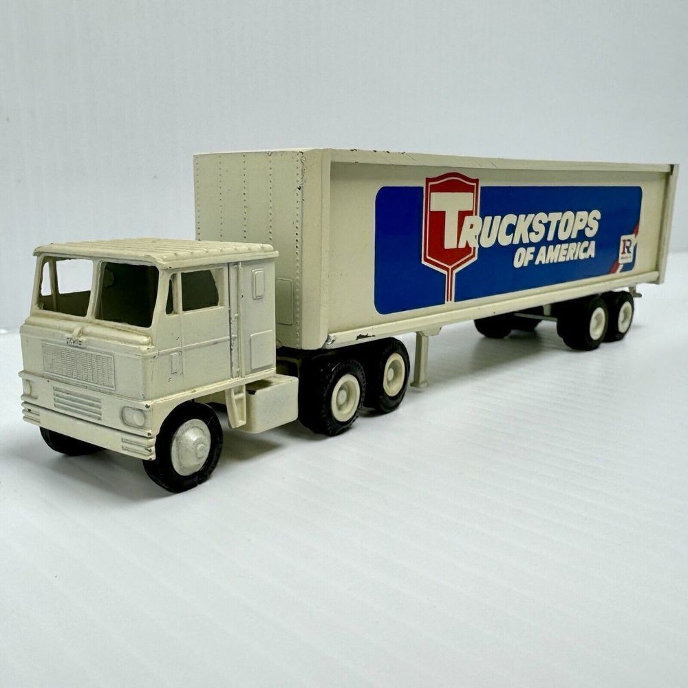 Winross Truckstops of America Semi Truck Trailer Diecast Vintage White